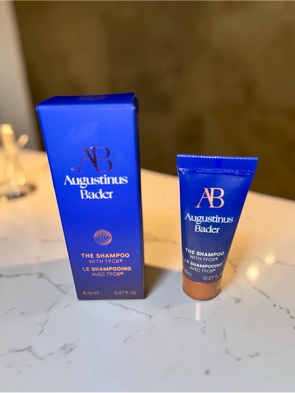 2 Augustinus Bader The Shampoo - Blue & Gold Travel Size 8 ML BNIB w/paperwork